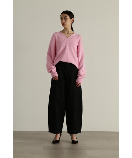 JILL STUART(ジルスチュアート)の「◆カーブデニムパンツ(デニムパンツ・レディース・ブルー/ブラック・2/4)」の8枚目の写真