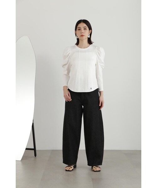 JILL STUART(ジルスチュアート)の「◆カーブデニムパンツ(デニムパンツ・レディース・ブルー/ブラック・2/4)」の10枚目の写真