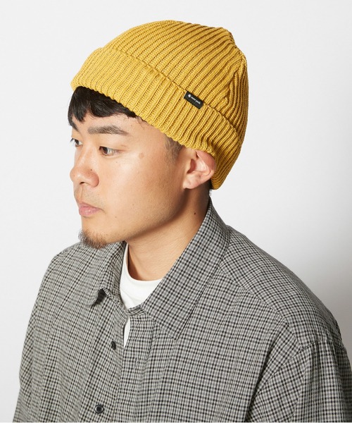 Snow Peak(スノーピーク)の「Pe/Co Knit Cap(ニットキャップ/ビーニー・メンズ・ブラック/グレー/マスタード/ベージュ・ONE SIZE)」の4枚目の写真