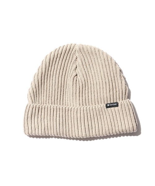 Snow Peak(スノーピーク)の「Pe/Co Knit Cap(ニットキャップ/ビーニー・メンズ・ブラック/グレー/マスタード/ベージュ・ONE SIZE)」の8枚目の写真