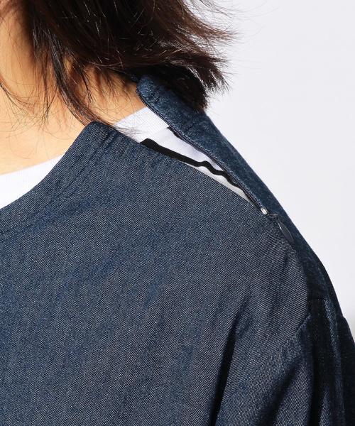 MONKEY TIME(モンキータイム)の「<monkey time> ∴ 6.5ozデニム プルオーバーシャツ◆(シャツ/ブラウス・メンズ・ネイビー・X-LARGE/LARGE/MEDIUM/SMALL)」の8枚目の写真