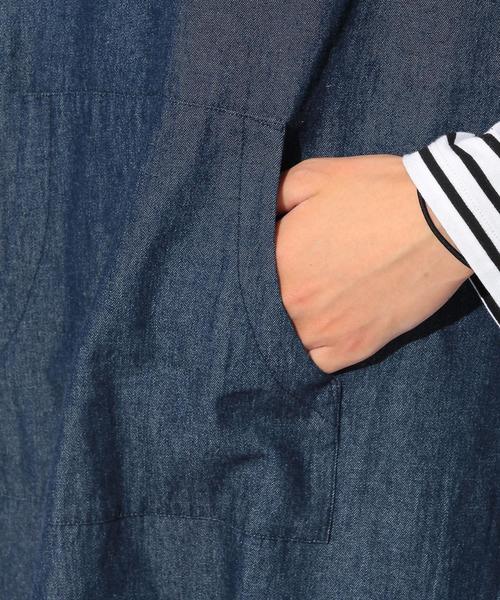 MONKEY TIME(モンキータイム)の「<monkey time> ∴ 6.5ozデニム プルオーバーシャツ◆(シャツ/ブラウス・メンズ・ネイビー・X-LARGE/LARGE/MEDIUM/SMALL)」の9枚目の写真