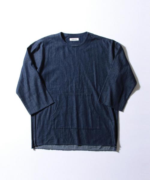 MONKEY TIME(モンキータイム)の「<monkey time> ∴ 6.5ozデニム プルオーバーシャツ◆(シャツ/ブラウス・メンズ・ネイビー・X-LARGE/LARGE/MEDIUM/SMALL)」の11枚目の写真