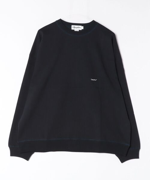 GYMPHLEX（ジムフレックス）の「GYMPHLEX/ジムフレックス　クルーネックロングスリーブTEE　CREWNECK LONGSLEEVE TEE　GY-C0102 HWJ（Tシャツ/カットソー・レディース・オフホワイト/チャコールグレー/ライトグレー/ブルーグレー/ダークネイビー・S/M/L）」の5枚目の写真