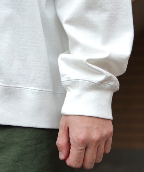 GYMPHLEX(ジムフレックス)の「GYMPHLEX/ジムフレックス クルーネックロングスリーブTEE CREWNECK LONGSLEEVE TEE GY-C0102 HWJ(Tシャツ/カットソー・レディース・チャコールグレー/オフホワイト/ライトグレー/ブルーグレー・S/M/L)」の9枚目の写真