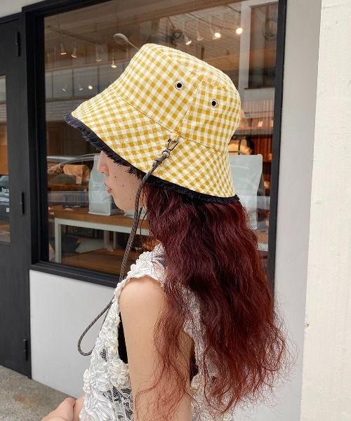 Casselini（キャセリーニ）の「Casselini(キャセリーニ)リバーシブルバケットハット（ハット・レディース・アイボリー/ブラック/ベージュ・FREE）」の13枚目の写真