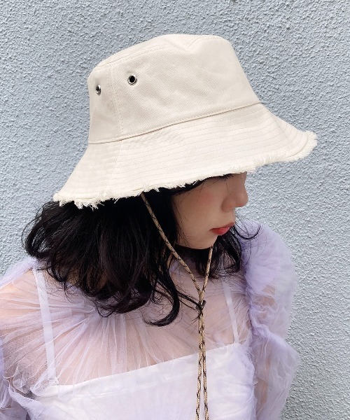 Casselini（キャセリーニ）の「Casselini(キャセリーニ)リバーシブルバケットハット（ハット・レディース・アイボリー/ブラック/ベージュ・FREE）」の12枚目の写真