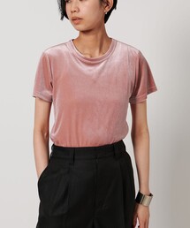 CITEN | ＜CITEN＞ベロア コンパクト Tシャツ(Tシャツ/カットソー)