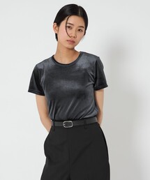 CITEN | ＜CITEN＞ベロア コンパクト Tシャツ(Tシャツ/カットソー)