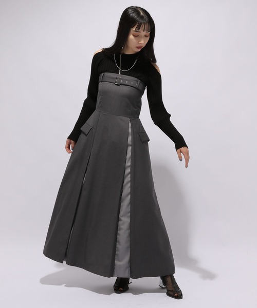 HARE（ハレ）の「カタアキZIPリブニット(HARE)（ニット/セーター・レディース・グレイッシュベージュ/ブラック・FREE）」の20枚目の写真