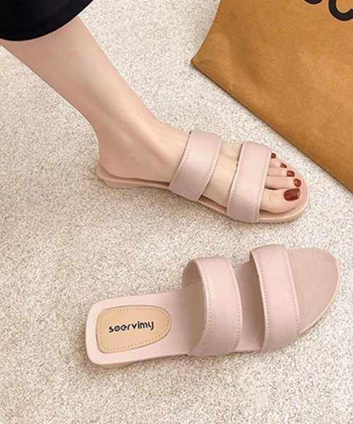 Miniministore(ミニミニストア)の「サンダル レディース ぺたんこ リゾート(サンダル・レディース・ベージュ/ブラック/ピンクベージュ/オフホワイト/ライトイエロー・23.0cm/24.0cm/24.5cm/25.0cm/23.5cm)」の5枚目の写真