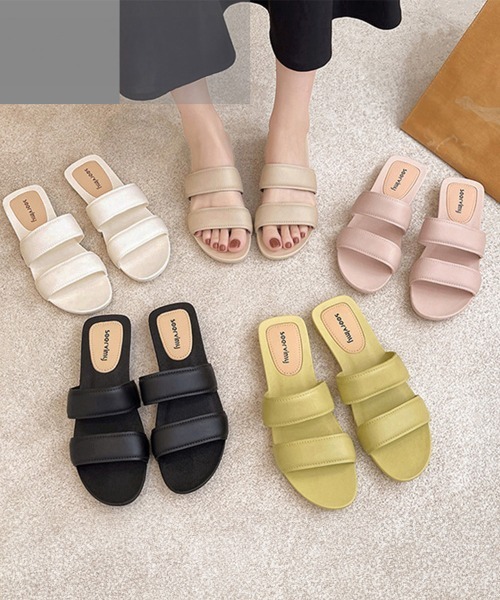 Miniministore(ミニミニストア)の「サンダル レディース ぺたんこ リゾート(サンダル・レディース・ベージュ/ブラック/ピンクベージュ/オフホワイト/ライトイエロー・23.0cm/24.0cm/24.5cm/25.0cm/23.5cm)」の18枚目の写真
