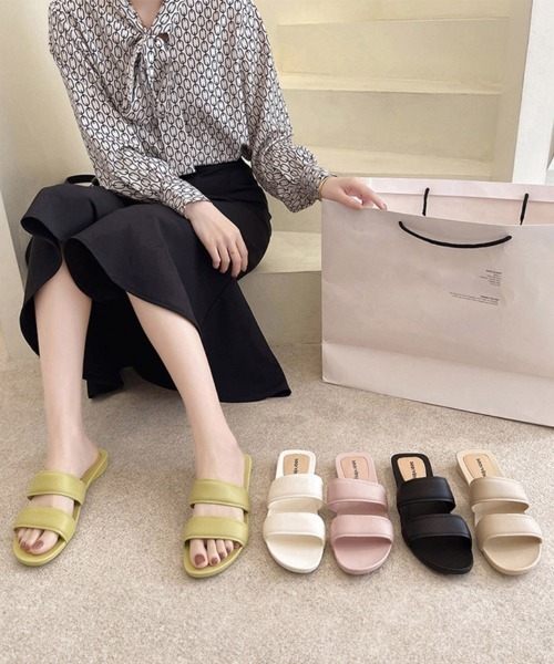 Miniministore(ミニミニストア)の「サンダル レディース ぺたんこ リゾート(サンダル・レディース・ベージュ/ブラック/ピンクベージュ/オフホワイト/ライトイエロー・23.0cm/24.0cm/24.5cm/25.0cm/23.5cm)」の16枚目の写真