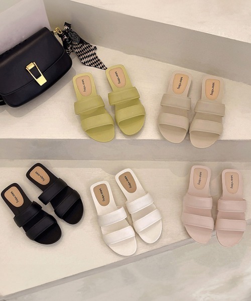 Miniministore(ミニミニストア)の「サンダル レディース ぺたんこ リゾート(サンダル・レディース・ベージュ/ブラック/ピンクベージュ/オフホワイト/ライトイエロー・23.0cm/24.0cm/24.5cm/25.0cm/23.5cm)」の10枚目の写真