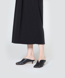36 PELLICO ペリーコ ミュール スクエア ALICE サンダル 黒 PELLICO（ペリーコ）の「ALICE ミュール 3.5cm BLACK（サンダル