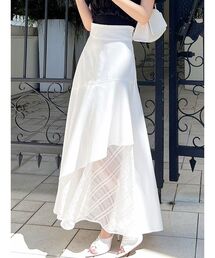 RESEXXY | シアーチェックアシンメトリースカート(スカート)