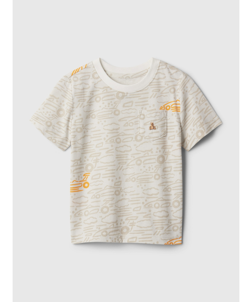 GAP（ギャップ）の「ブラナン フェイバリットTシャツ (幼児)（Tシャツ/カットソー・キッズ・ホワイト/マルチ/グレー・12-18M/18-24M/2 YRS/3 YRS/4 YRS/5 YRS）」の2枚目の写真