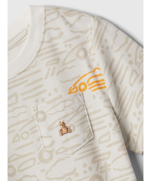 GAP（ギャップ）の「ブラナン フェイバリットTシャツ (幼児)（Tシャツ/カットソー・キッズ・ホワイト/マルチ/グレー・12-18M/18-24M/2 YRS/3 YRS/4 YRS/5 YRS）」の5枚目の写真