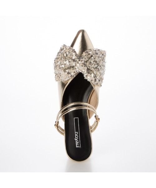 noyau(ノヤウ)の「【新色追加】2WAYリボンストラップミュールパンプス(パンプス・レディース・ブラック系その他/ホワイト系その他2/ブラック/シルバー/イエローゴールド/シルバー系その他・S/M/L/LL)」の11枚目の写真