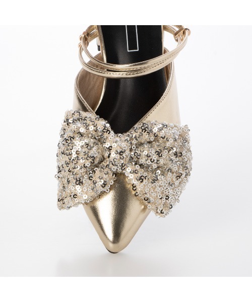 noyau(ノヤウ)の「【新色追加】2WAYリボンストラップミュールパンプス(パンプス・レディース・ブラック系その他/ホワイト系その他2/ブラック/シルバー/イエローゴールド/シルバー系その他・S/M/L/LL)」の13枚目の写真