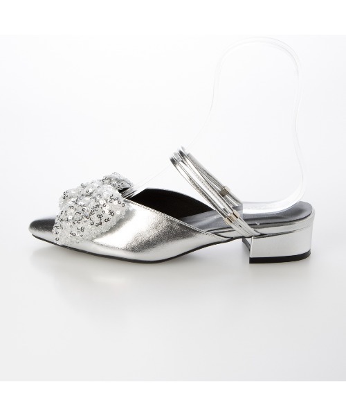 noyau(ノヤウ)の「【新色追加】2WAYリボンストラップミュールパンプス(パンプス・レディース・ブラック系その他/ホワイト系その他2/ブラック/シルバー/イエローゴールド/シルバー系その他・S/M/L/LL)」の15枚目の写真