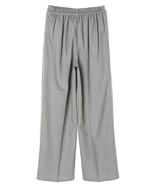 Green　Parks（グリーンパークス）の「パイピングサイドラインワイドパンツ（その他パンツ・レディース・グレー/ベージュ・FREE）」の20枚目の写真