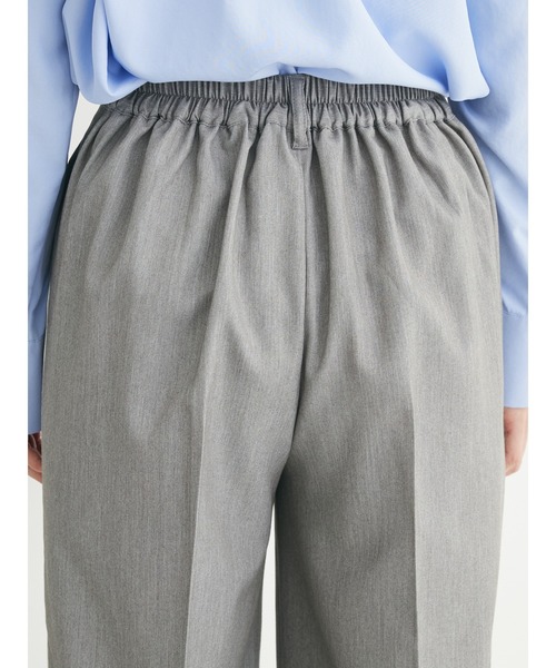 Green　Parks（グリーンパークス）の「パイピングサイドラインワイドパンツ（その他パンツ・レディース・グレー/ベージュ・FREE）」の11枚目の写真