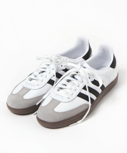 adidas(アディダス)の「【HEREIAM】adidas(アディダス)/SAMBA OG(スニーカー・レディース・ホワイト/ブラック/オフホワイト/シルバー・MEDIUM/SMALL)」の3枚目の写真