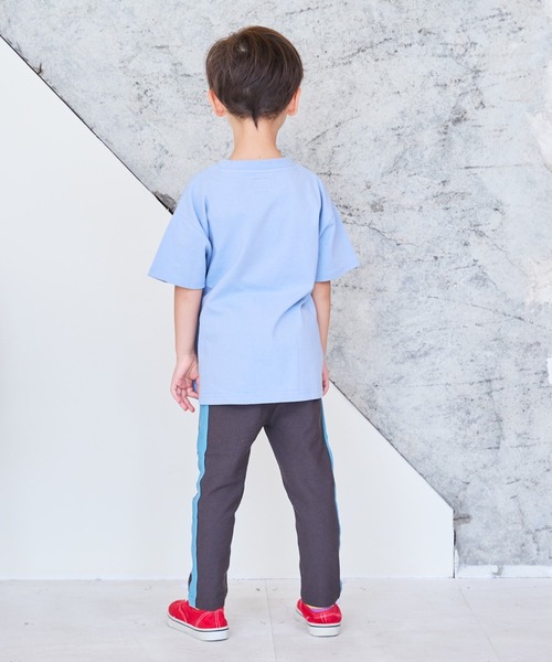 Life Support Products(ライフサポートプロダクツ)の「S/SプリントTシャツ(80~150cm)(Tシャツ/カットソー・キッズ・ライトブルー/チャコール/杢グレー/マスタード/アイボリー/カーキ/オフホワイト/レッド/パープル/ブラック・90/100/110/120/80/130/95/140/150)」の11枚目の写真