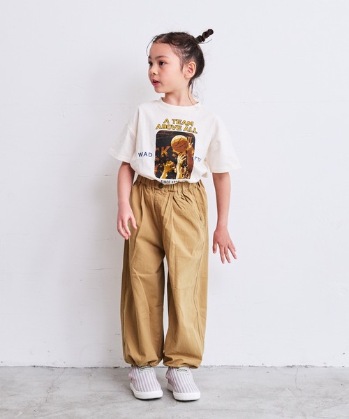 Life Support Products(ライフサポートプロダクツ)の「S/SプリントTシャツ(80~150cm)(Tシャツ/カットソー・キッズ・ライトブルー/チャコール/杢グレー/マスタード/アイボリー/カーキ/オフホワイト/レッド/パープル/ブラック・90/100/110/120/80/130/95/140/150)」の21枚目の写真