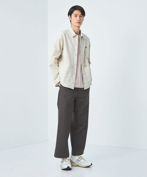 green label relaxing（グリーンレーベルリラクシング）の「TC ツイル ワイド パンツ（その他パンツ・メンズ・ナチュラル/ブラック/ダークブラウン・S/M/L/XL）」の4枚目の写真
