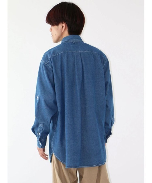 CRAFT STANDARD BOUTIQUE(クラフトスタンダードブティック)の「ハーフプラケットデニムシャツ(シャツ/ブラウス・メンズ・インディゴブルー/ダークインディゴブルー・XL/M)」の17枚目の写真