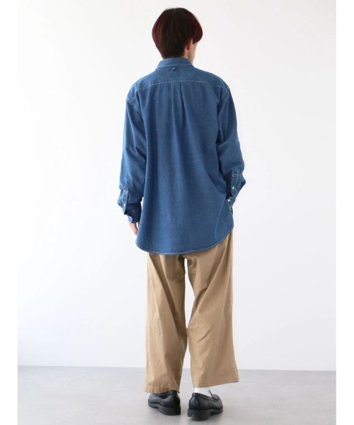 CRAFT STANDARD BOUTIQUE(クラフトスタンダードブティック)の「ハーフプラケットデニムシャツ(シャツ/ブラウス・メンズ・インディゴブルー/ダークインディゴブルー・XL/M)」の21枚目の写真