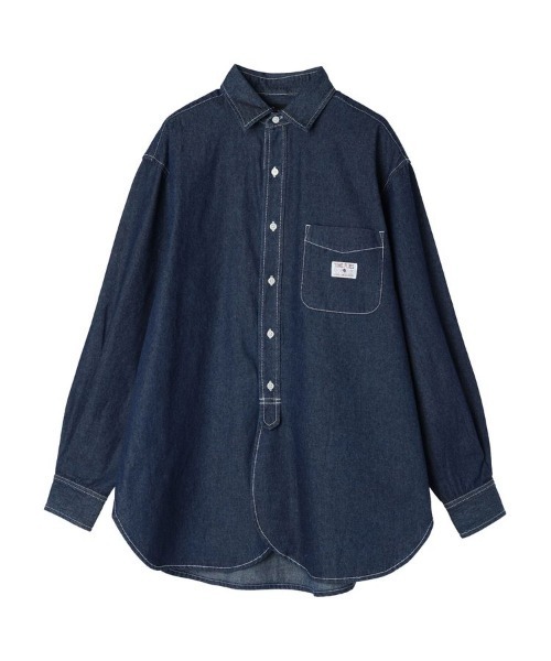 CRAFT STANDARD BOUTIQUE(クラフトスタンダードブティック)の「ハーフプラケットデニムシャツ(シャツ/ブラウス・メンズ・インディゴブルー/ダークインディゴブルー・XL/M)」の22枚目の写真