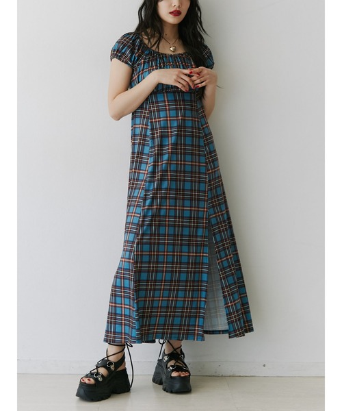 jouetie(ジュエティ)の「フレンチスリーブカットワンピース(ワンピース・レディース・ピンク/ブラウン/ブルー・MEDIUM)」の3枚目の写真