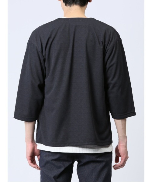 Kaule 7分袖カーディガン&半袖Tシャツ アンサンブル（アンサンブル）｜m.f.editorial（エムエフエディトリアル）