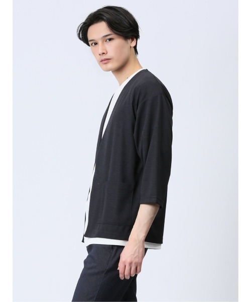 Kaule 7分袖カーディガン&半袖Tシャツ アンサンブル（アンサンブル）｜m.f.editorial（エムエフエディトリアル）