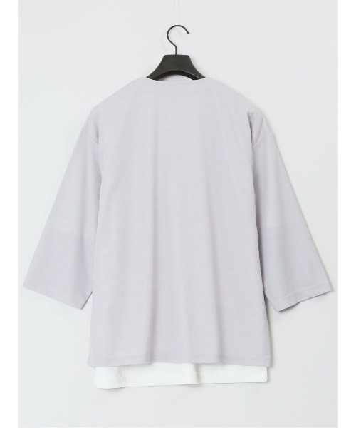 Kaule 7分袖カーディガン&半袖Tシャツ アンサンブル（アンサンブル）｜m.f.editorial（エムエフエディトリアル）