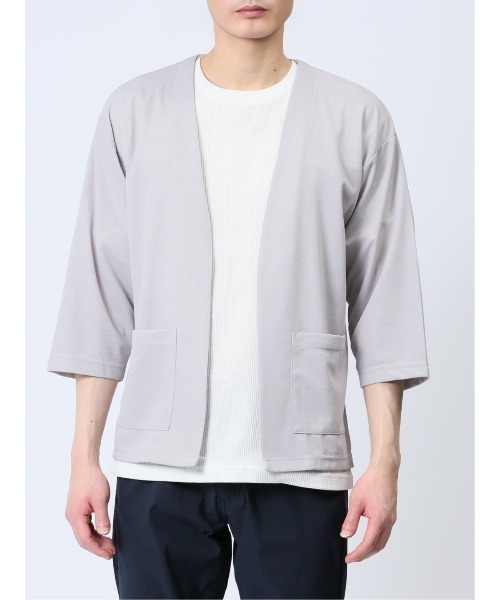 Kaule 7分袖カーディガン&半袖Tシャツ アンサンブル（アンサンブル）｜m.f.editorial（エムエフエディトリアル）