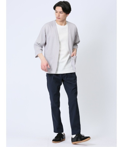 Kaule 7分袖カーディガン&半袖Tシャツ アンサンブル（アンサンブル）｜m.f.editorial（エムエフエディトリアル）