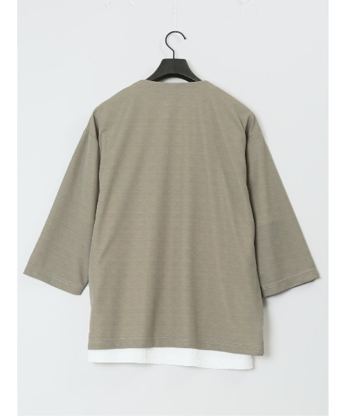 Kaule 7分袖カーディガン&半袖Tシャツ アンサンブル（アンサンブル）｜m.f.editorial（エムエフエディトリアル）