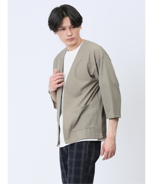 Kaule 7分袖カーディガン&半袖Tシャツ アンサンブル（アンサンブル）｜m.f.editorial（エムエフエディトリアル）