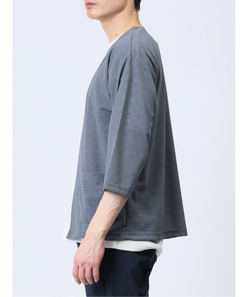 Kaule 7分袖カーディガン&半袖Tシャツ アンサンブル（アンサンブル）｜m.f.editorial（エムエフエディトリアル）