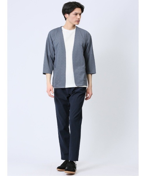 Kaule 7分袖カーディガン&半袖Tシャツ アンサンブル（アンサンブル）｜m.f.editorial（エムエフエディトリアル）