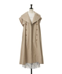 ジャケット・アウター Herlipto Sleeveless Twill Trench Dress S Herlipto Sleeveless Twill Trench Dress