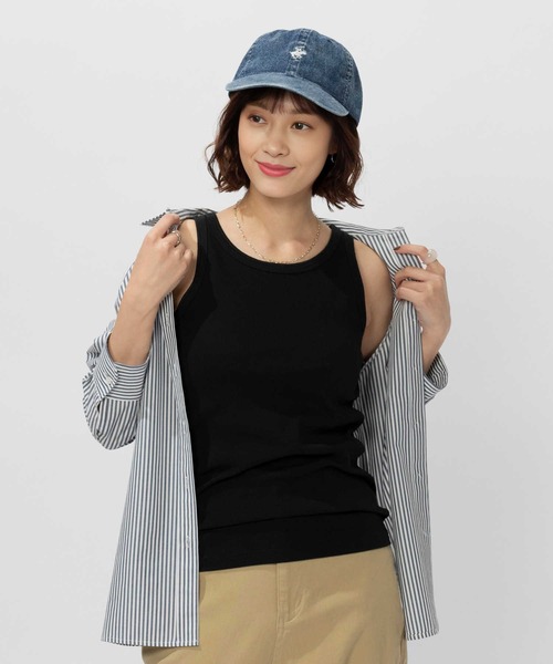 BACK NUMBER(バックナンバー)の「BACK NUMBER(バックナンバー)フライスタンクトップ(タンクトップ・レディース・ブラック/グリーン/ブラック×ホワイト・S/M/L/XL)」の4枚目の写真
