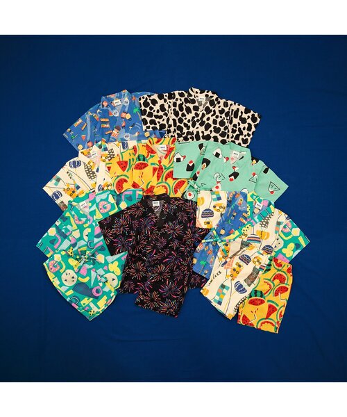 BREEZE（ブリーズ）の「【すっぽり着られる】総柄いろいろ甚平（浴衣・キッズ・キナリ/ミント/レインボー/エメラルド/アイボリー/ブラック/ネイビー/イエロー・90/100/110/120/80/130/140）」の10枚目の写真