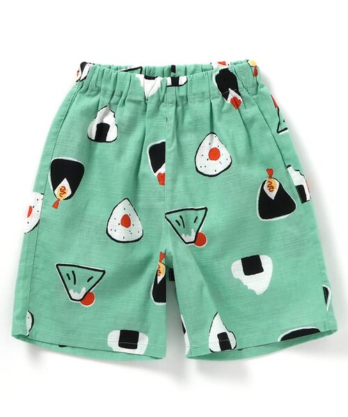 BREEZE（ブリーズ）の「【すっぽり着られる】総柄いろいろ甚平（浴衣・キッズ・キナリ/ミント/レインボー/エメラルド/アイボリー/ブラック/ネイビー/イエロー・90/100/110/120/80/130/140）」の22枚目の写真