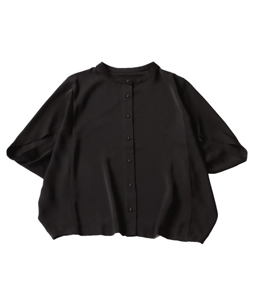 antiqua(アンティカ)の「ハーフスリーブシャツ(シャツ/ブラウス・レディース・ブラック/ホワイト/ネイビー・P/R)」の19枚目の写真