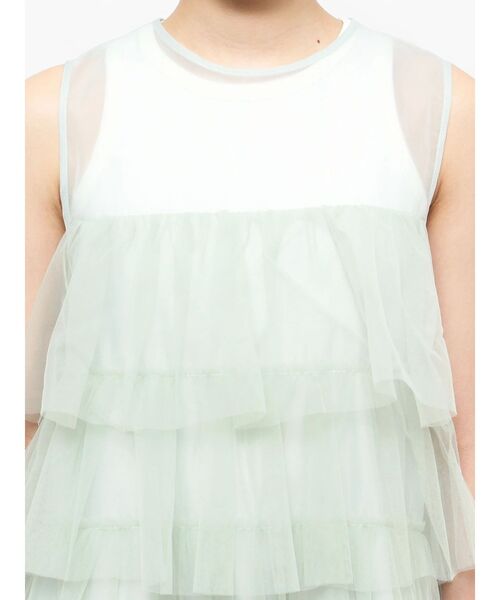 Ungrid(アングリッド)の「チュールシアーフリルブラウス(シャツ/ブラウス・レディース・オフホワイト/ブラック/グリーン・FREE)」の20枚目の写真